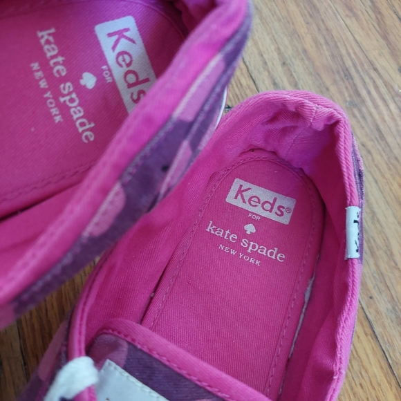 Keds X KATE SPADE Apple/ Plum Sneakers Women Sz 8.5. (Bag C) - Picture 2 of 8